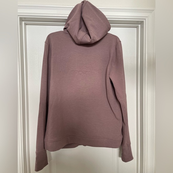 Victoria’s Secret Victoria Sport long sleeve full zip hoodie size large- mauve - Picture 5 of 10